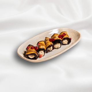 Eggplant rolls with walnuts