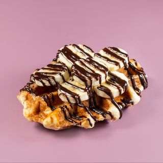 Liege Waffle with chocolate and banana