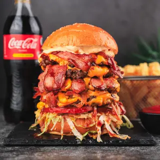 ოთხმაგი კეთილი ბურგერი კომბო /Quadruple Kind Burger combo