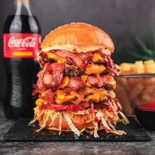 ოთხმაგი კეთილი ბურგერი კომბო /Quadruple Kind Burger combo