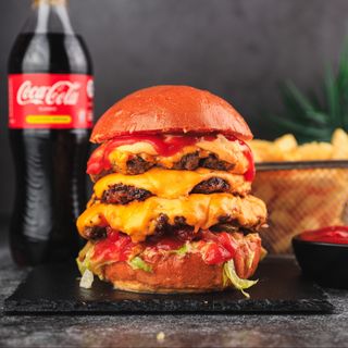 სამმაგი ჩიზის კომბო/ Tripple Cheeseburger combo