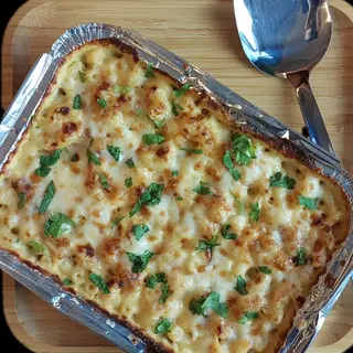 Baked Mushroom Julienne Mac and Cheese (2-4 persons)