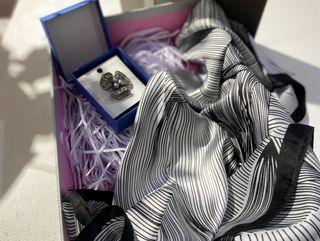 ბროში და შარფი