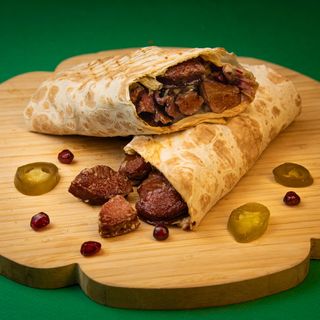 მექსიკური ჰოთ დოგი ლავაშში