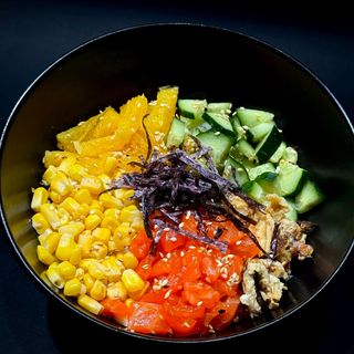 Poke and soup to choose from