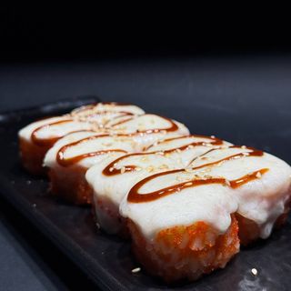 Baked roll with crab