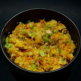 Chahan kari rice with shrimp