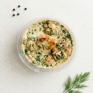 ყვავილოვანი კომბოსტო სოუსში