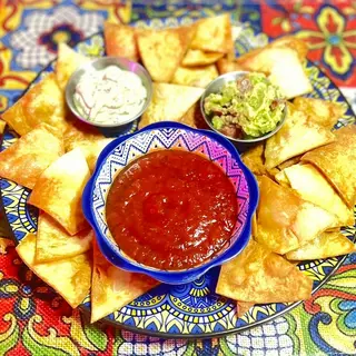 Trio of Salsas & Wheat Tortilla Chips