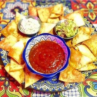 Trio of Salsas & Wheat Tortilla Chips