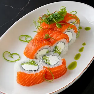Philadelphia with salmon