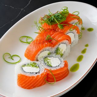 Philadelphia with salmon