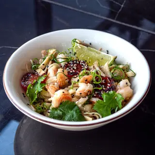 Coconut noodles with shrimp