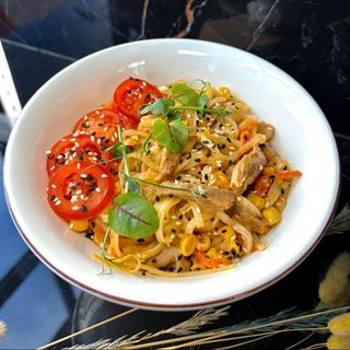 Curry Rice noodles with Duck