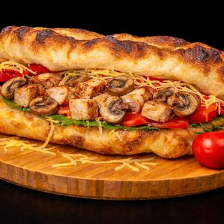 ქამა სოკოს სენდვიჩი ქათმით