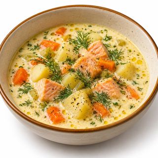 Scandinavian salmon soup