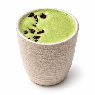 Matcha raspberry raf