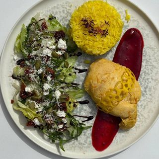 Sous-vide chicken in orange marinade