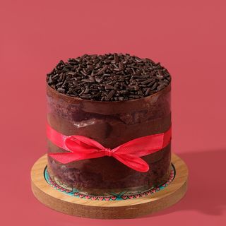 მინი შოკოლადის ტორტი ალუბლით