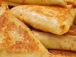 Блины с медом и  орехами (2 шт.)