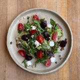 Salad with baked beets