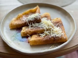 pancakes with parmesan