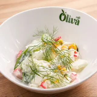 Salad with cabbage and corn