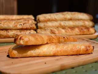 Rollini with mushrooms