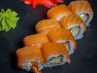 Philadelphia with tempura shrimp