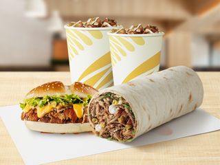 შაურმის და ბურგერის კომბო