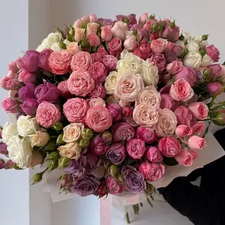 ფერადი სპრეი ვარდები