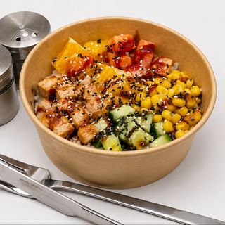 Poke with chiken