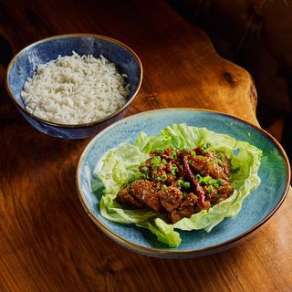 ქათამი ტერიაკის სოუსითა და თაფლით