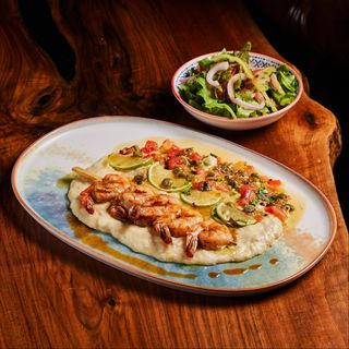 კრევეტები შამფურზე