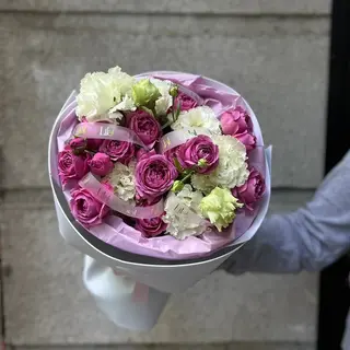 Premium Eustoma & Misty Bubbles
