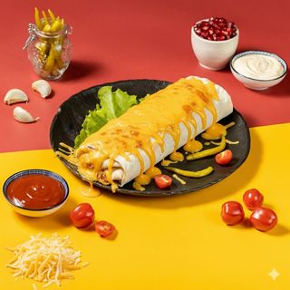 საშუალო ყველის შაურმა