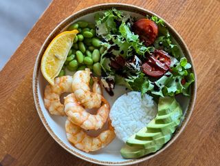 Bowl with Shrimps
