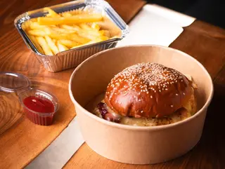 Chicken Burger with French Fries + Coca-Cola FOR FREE