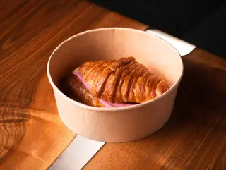 Croissant with Mortadella&Cheese