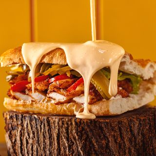 ტკბილი-მდოგვის სენდვიჩი ( პიკულით )