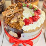 შერეული ტორტი ხილით და ნიგვზით 11-12 ნაჭერი