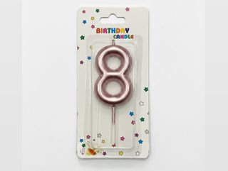 Number Candle Pink - 8