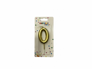 Number Candle Gold - 0