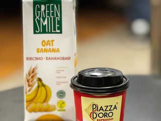 Piazza Doro 100% arabica Cappuccino with oat and banana milk
