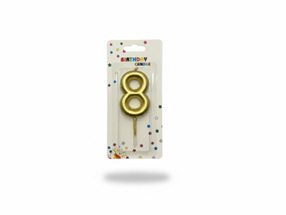 Number Candle Gold - 8
