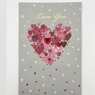 Postcard 11.5cm*17cm(red heart, love u)