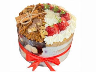 შერეული ტორტი ხილით და ნიგვზით 12-13 ნაჭერი