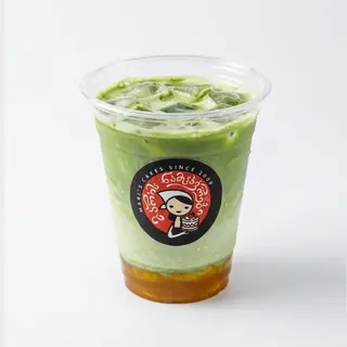 Iced Mattcha Latte With Passion Fruit