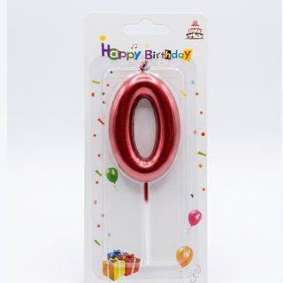 Number Candle Red - 0