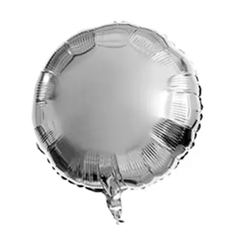 Helium balloon Silver ROUND SHAPE